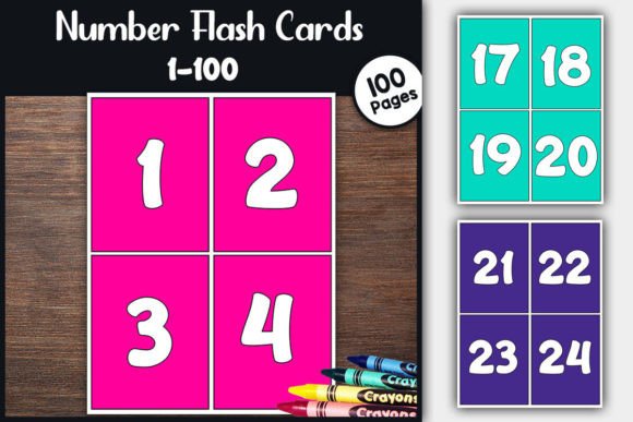 Download Large Number Flash Cards 1-100 &amp; Format - Cards Collection