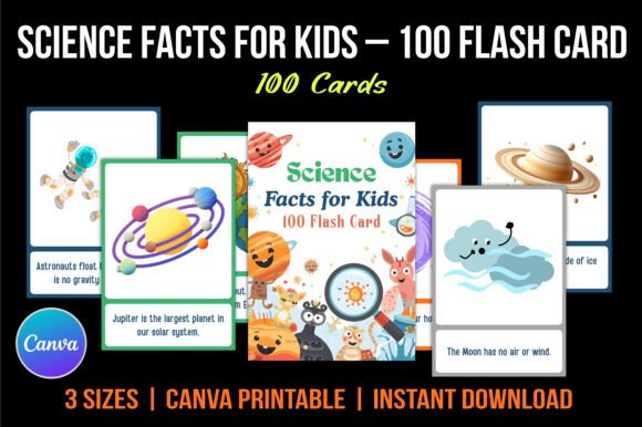Download Science Facts for Kids 100 Flash Cards - Cards Collection