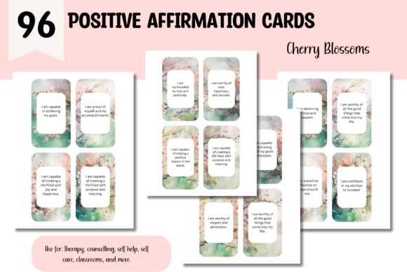 Download Positive Affirmation Cards- Cherry Tree - Cards Collection