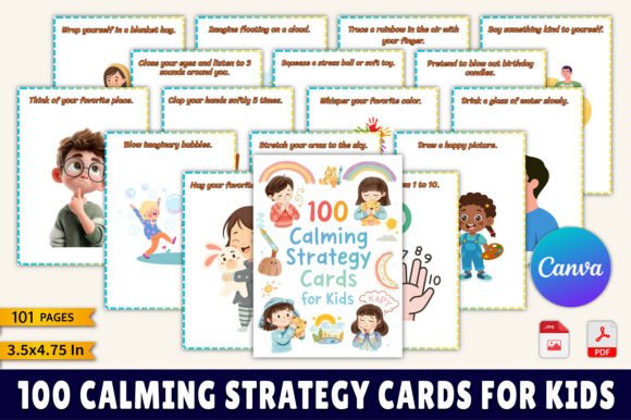 Download 100 Calming Strategy Cards for Kids - Cards Collection
