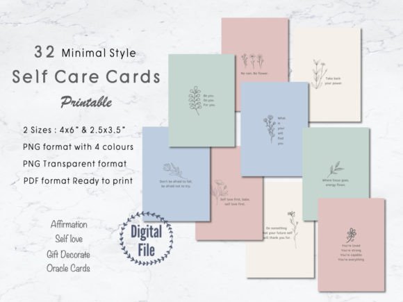 Download Self Love Quotes Printable Cards Bundle - Cards Collection