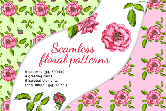 Download Floral Digital Paper and Greeting Cards. - Cards Collection