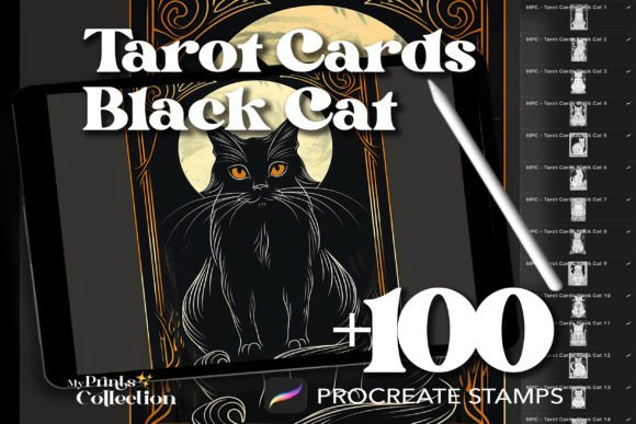 Download 100+ Procreate Tarot Cards Black Cat - Cards Collection