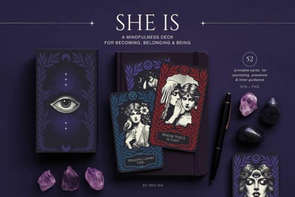 Download She is — 52 Mindfulness Desk Cards - Cards Collection