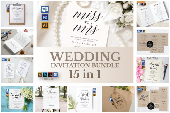 Download Wedding Invitation BUNDLE, TOS_29 - Premium Resources