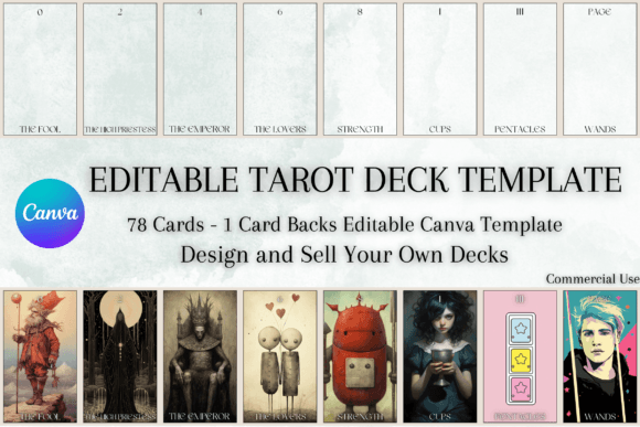 Download Editable Tarot Deck Template | 78 Cards - Cards Collection